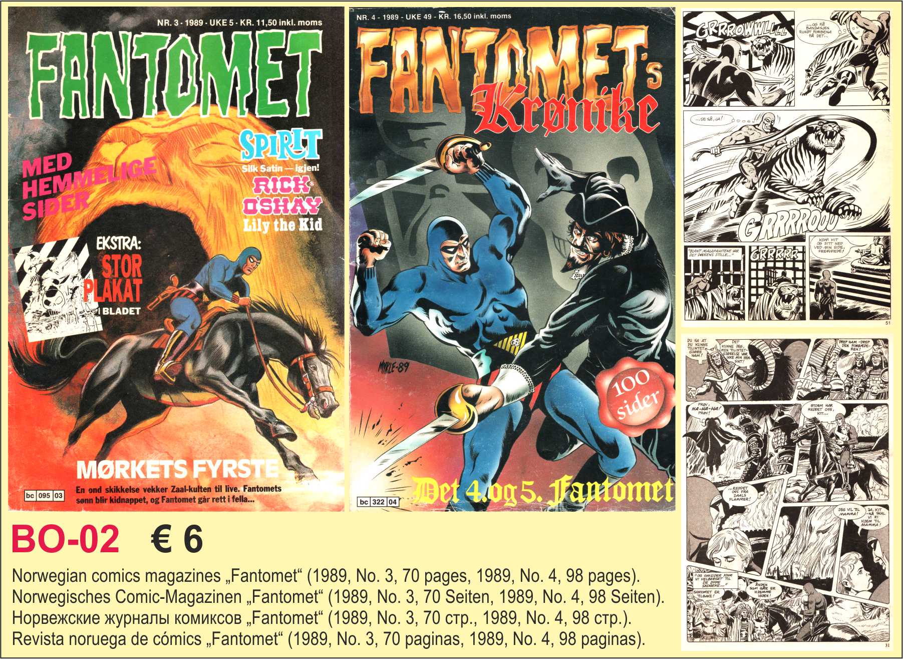 Comics magazines 1989